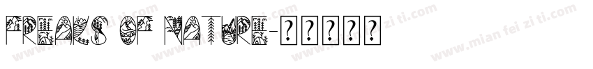 Freaks of Nature字体转换